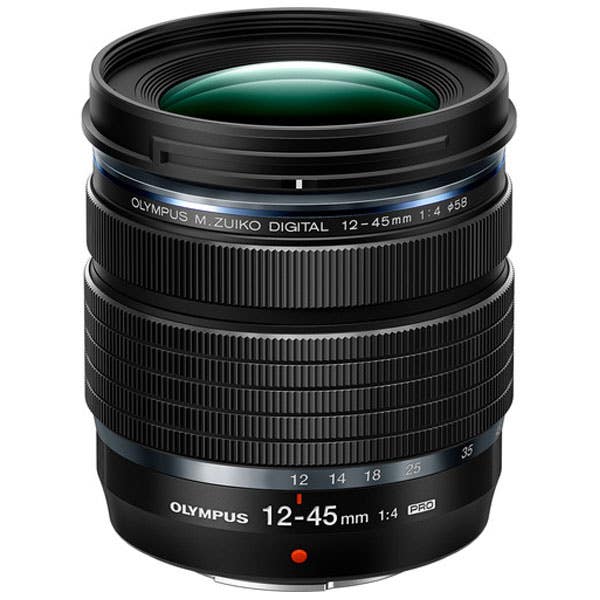 OM System 12-45mm f/4 PRO Black Lens